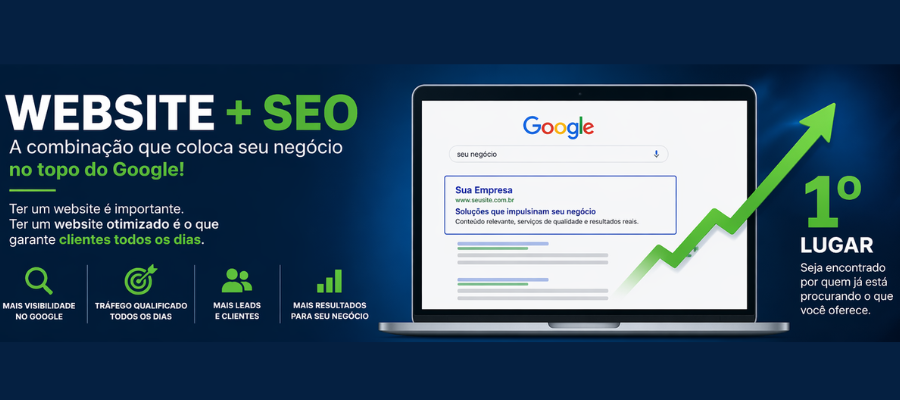 Criação de website - Visibilidade Local