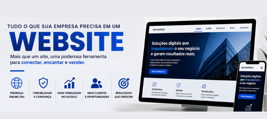 Criação de website - Visibilidade Local